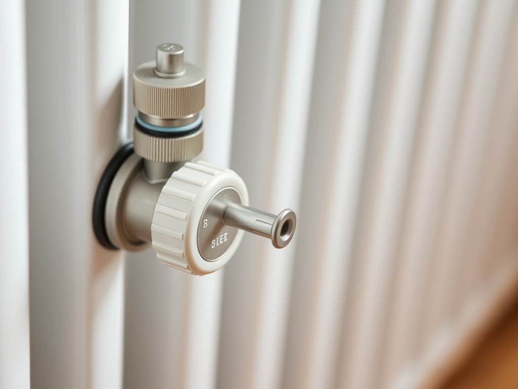 Purge d'un radiateur avec une clé de purge à Bagneux