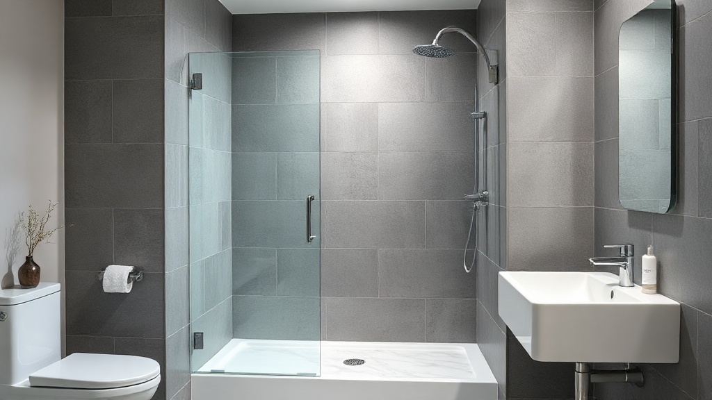 Salle de bain rénovée avec douche à l'italienne à Bagneux